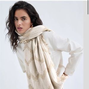 TWO Aritzia Mosaic Scarves